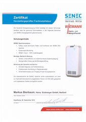SENEC Energiespeicher Fachinstallateur SENEC Energiespeicher Fachinstallateur