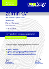 Wir sind autorisierter ekey PARTNER Wir sind autorisierter ekey PARTNER